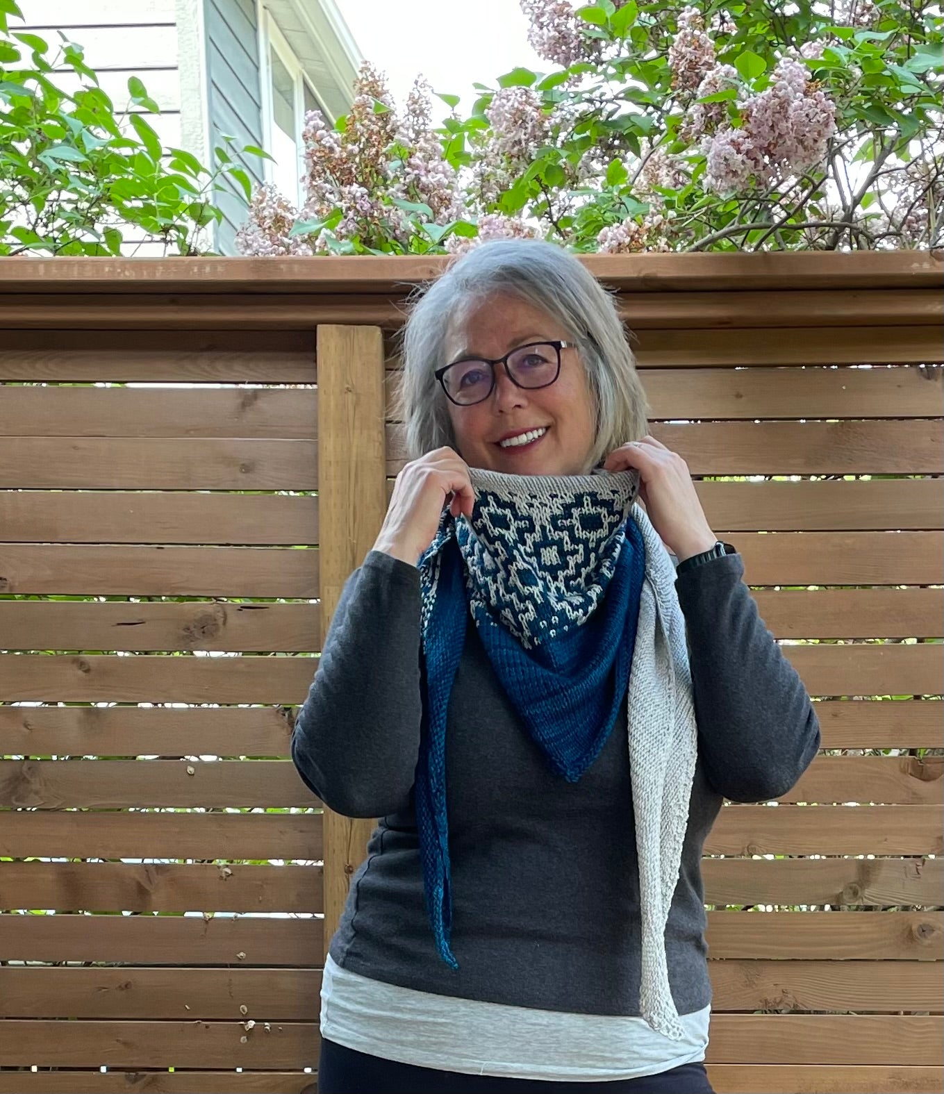 Cold Pale Moon Shawl
